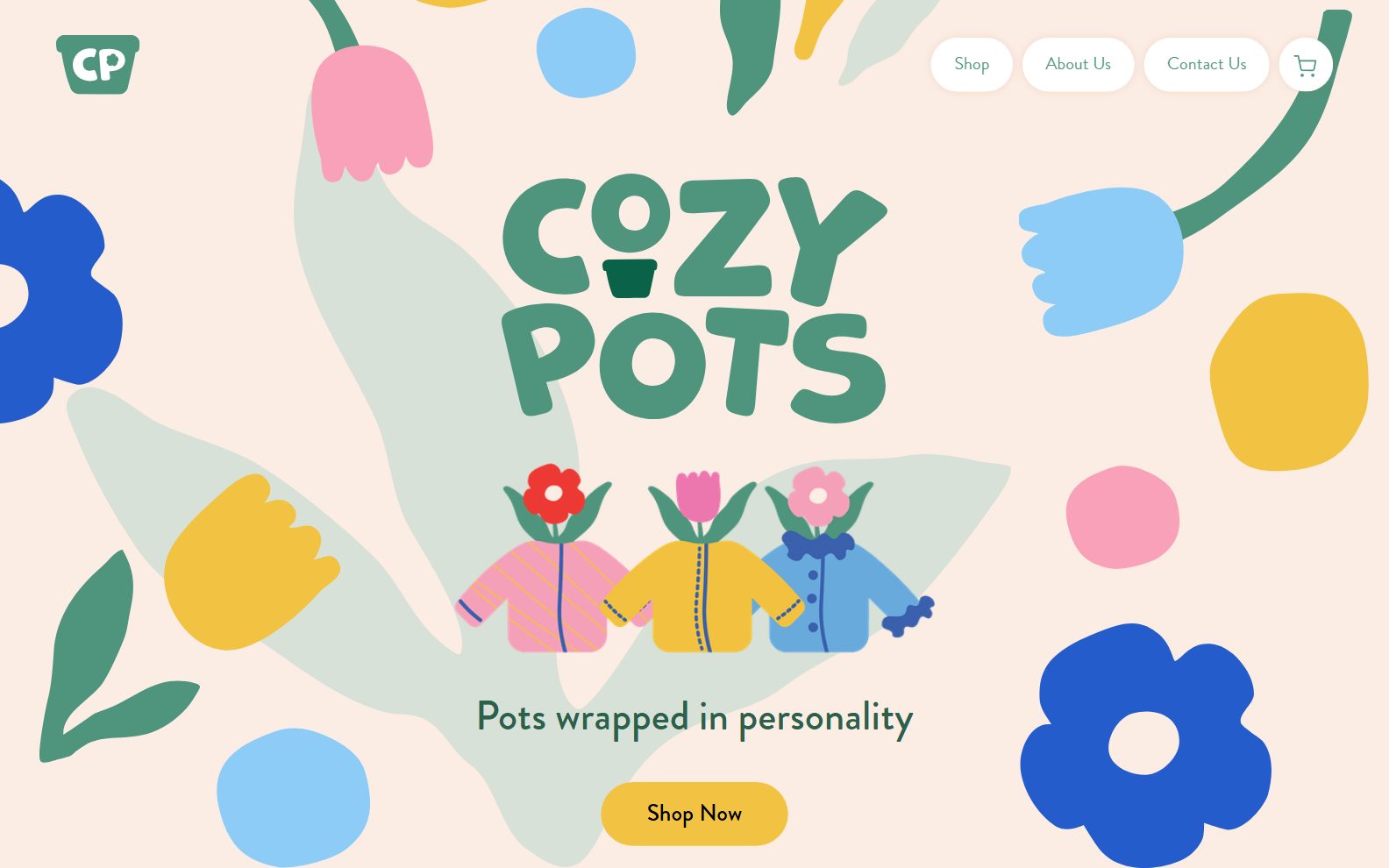 Cozy Pots on desktop