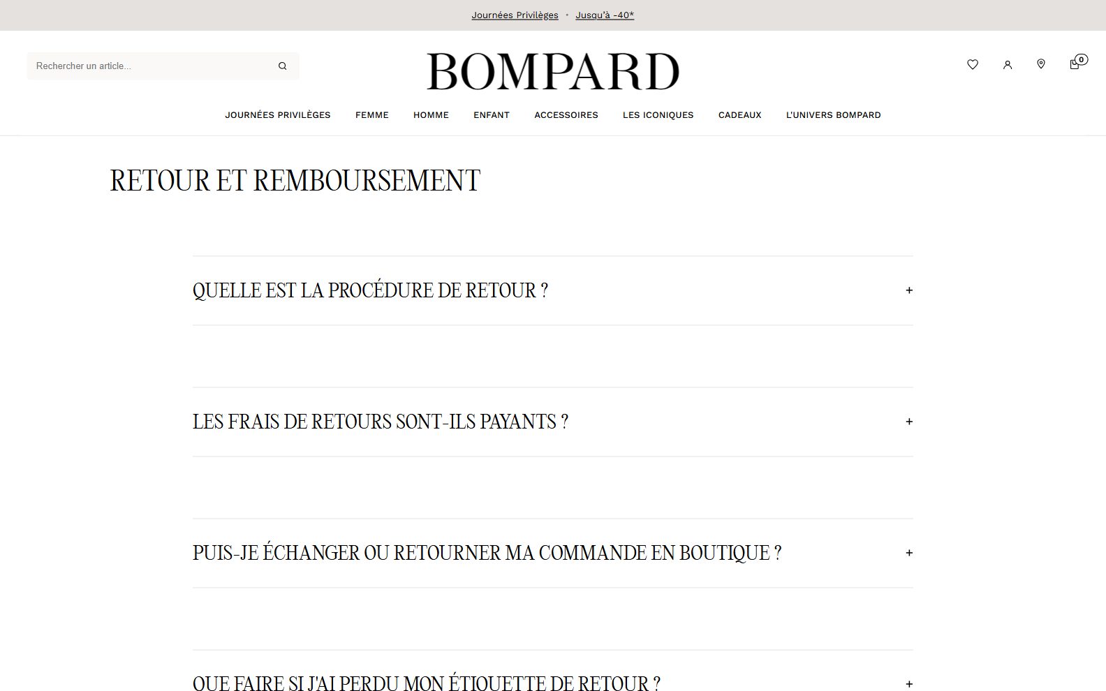 Eric Bompard Returns