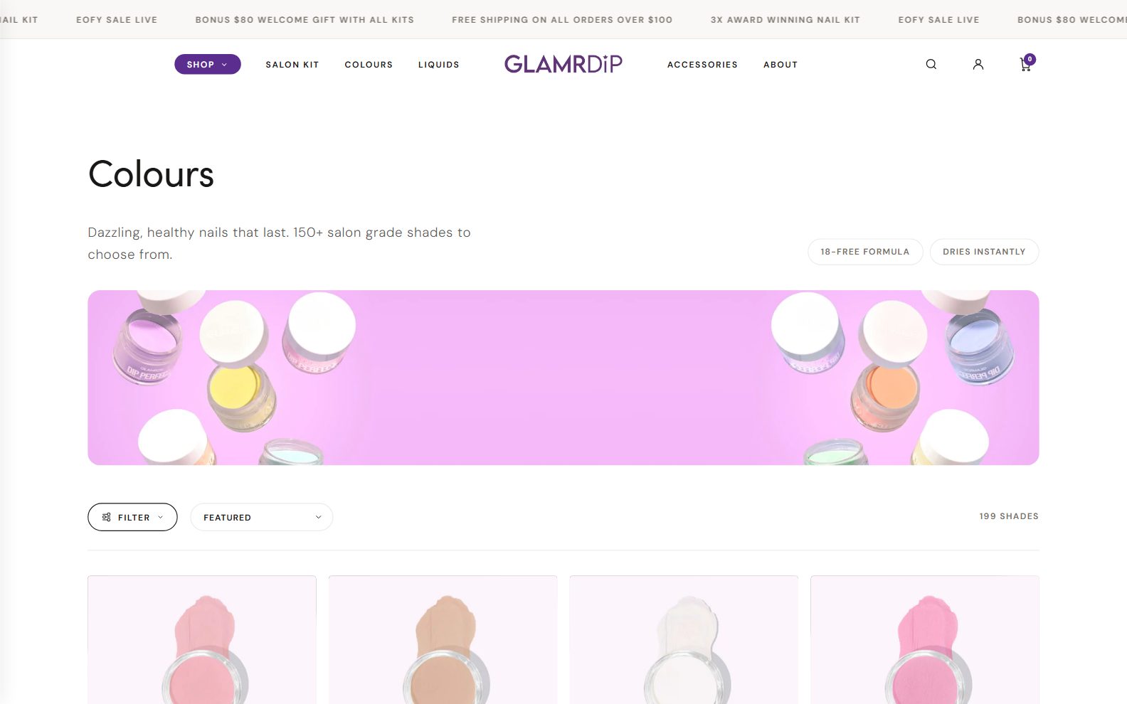 GLAMRDiP Colors