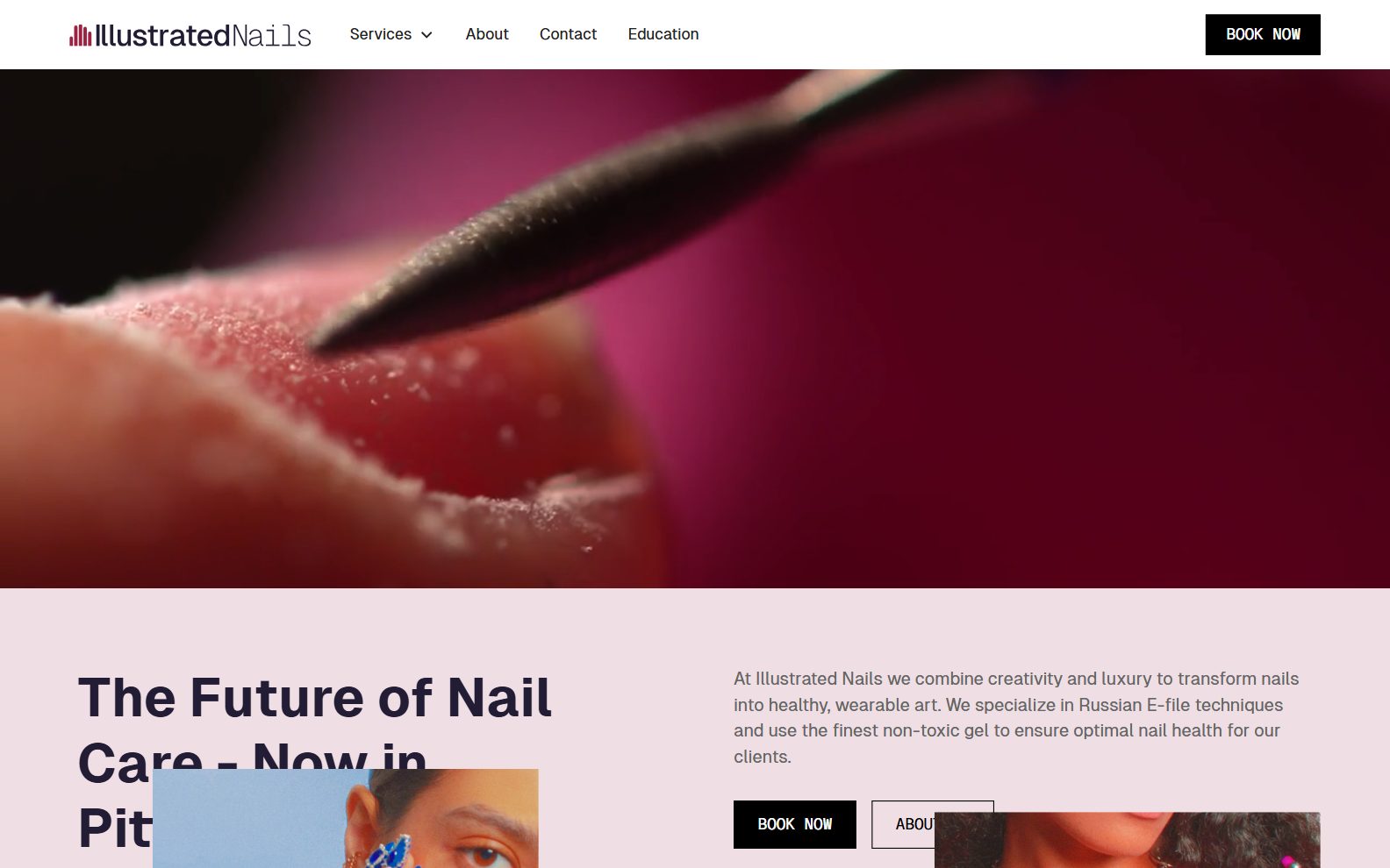 Illustrated Nails on desktop