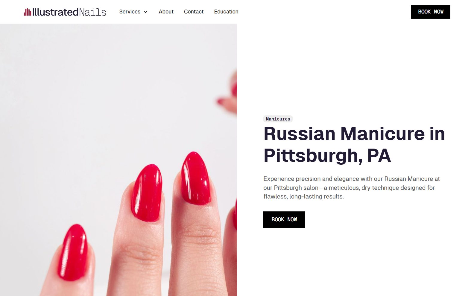 Illustrated Nails Russian Mani