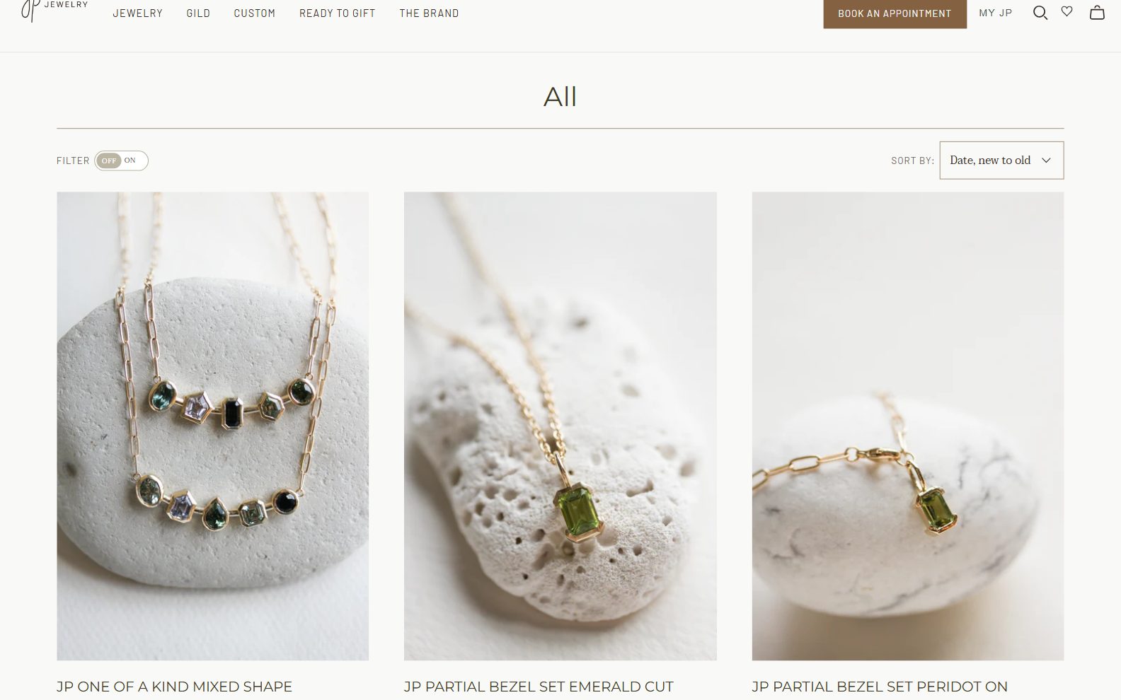 Jane Pope Jewelry on desktop