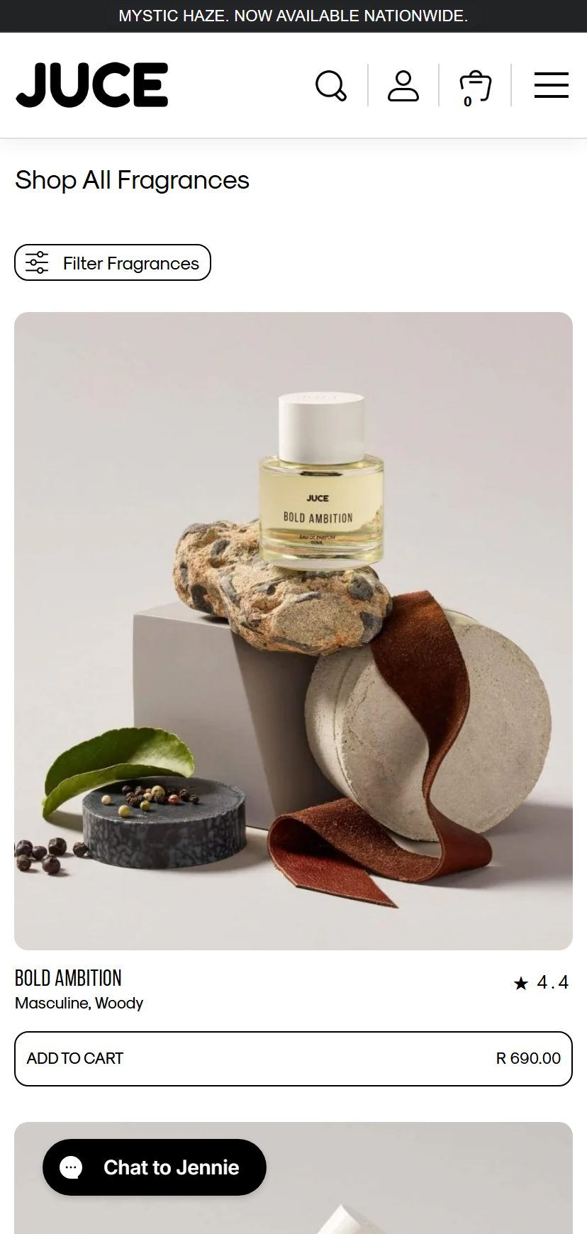 JUCE mobile Find Scent